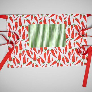All-Over Print Cotton Twill Half Waist Apron hover