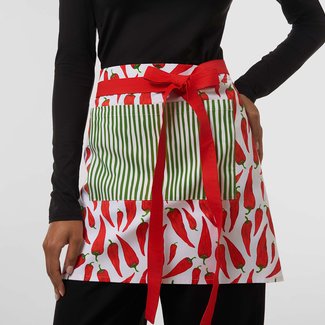 All-Over Print Cotton Twill Half Waist Apron hover