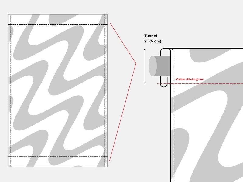 Heavy Crepe Fire Rated Fabric Banner image 1