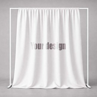 Custom Printed Heavy Crepe Fire Rated Fabric Banner hover