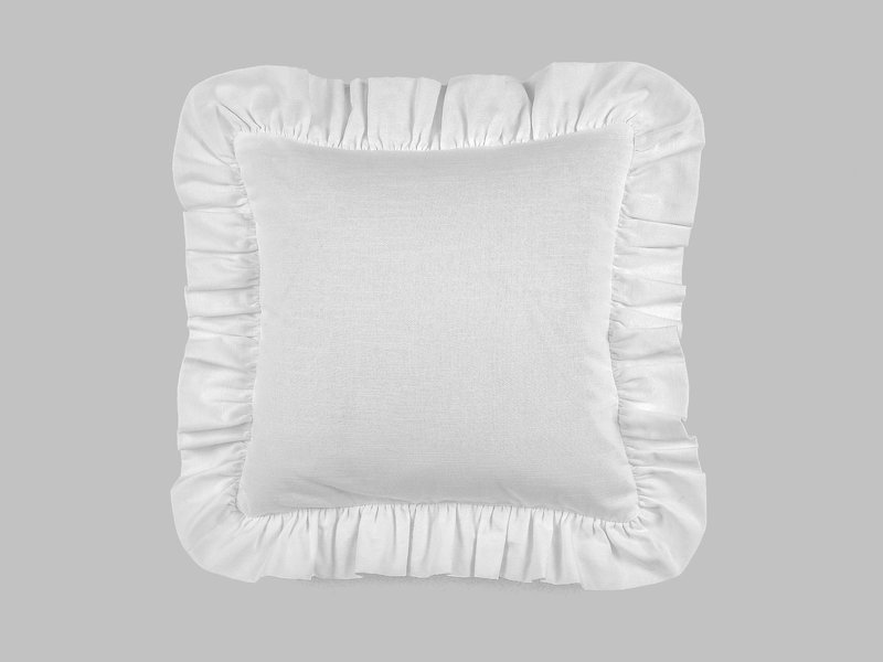 Linen Cotton Pillowcase with Ruffle image 3