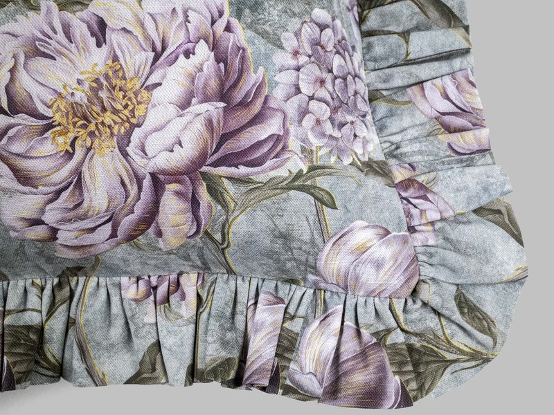 Linen Cotton Pillowcase with Ruffle image 2