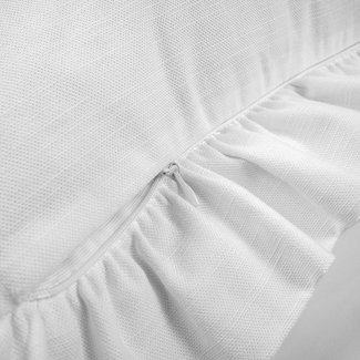 Linen Cotton Pillowcase with Ruffle
