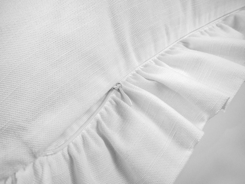 Linen Cotton Pillowcase with Ruffle main image