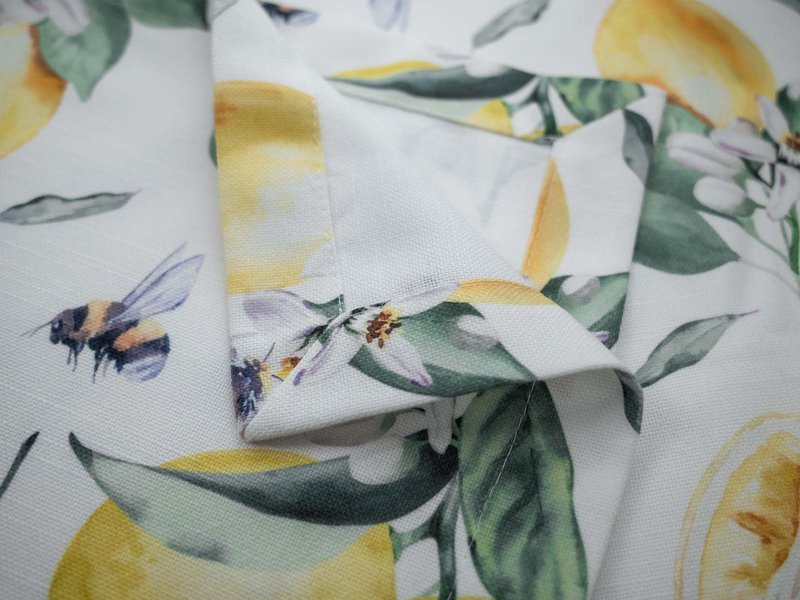 Custom Printed Linen Look Tablecloth image 4