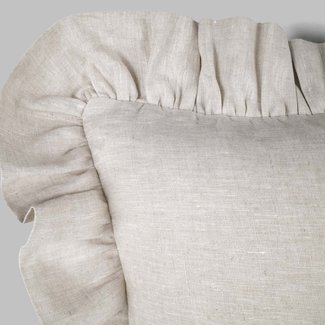 Pure Linen Ruffled Pillowcase