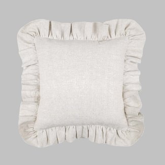 Pure Linen Ruffled Pillowcase