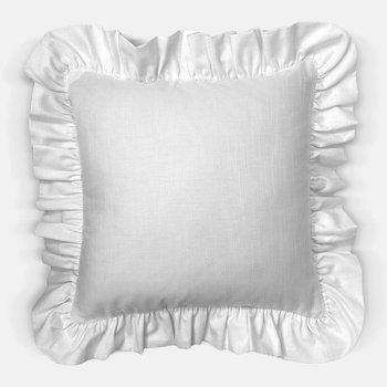 Premium Velvet Pillow Cover with Ruffle