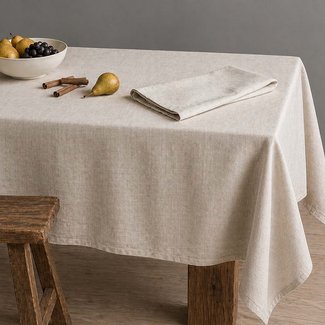 Custom Printed Pure Linen Tablecloth
