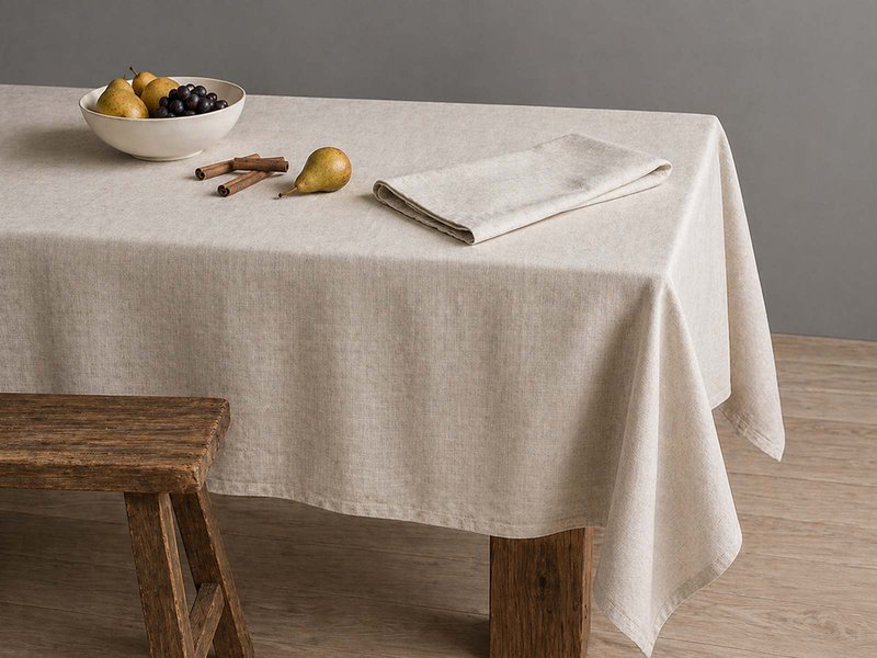 Custom Printed Pure Linen Tablecloth main image
