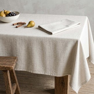 Custom Printed Pure Linen Tablecloth
