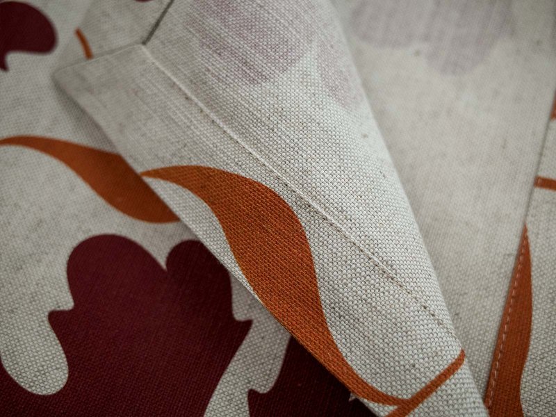 Custom Printed Rustic Linen Tablecloth image 4