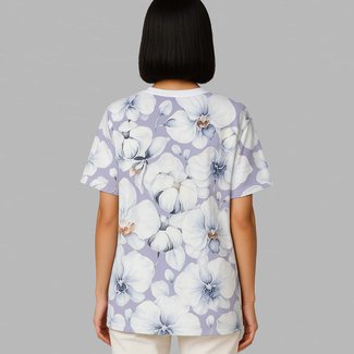 Women’s All-Over Print Cotton T-Shirt – Loose Fit hover