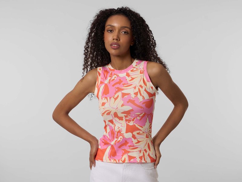 All-Over Print Rib Top image 3