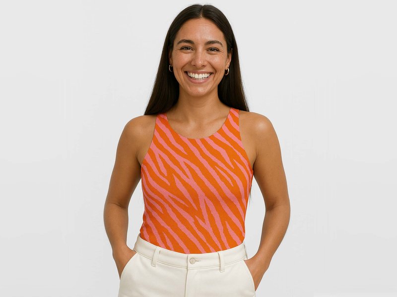 All-Over Print Fitness Lycra Top image 1